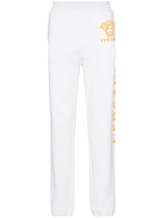 Versace спортивные брюки с вышитым логотипом