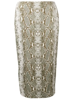 Diane von Furstenberg юбка-карандаш с принтом змеиная кожа