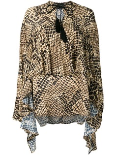 Christian Pellizzari шифоновая блузка оверсайз