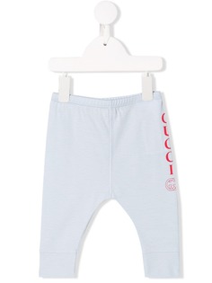 Gucci Kids легинсы с принтом логотипа