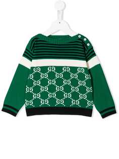 Gucci Kids джемпер с узором GG