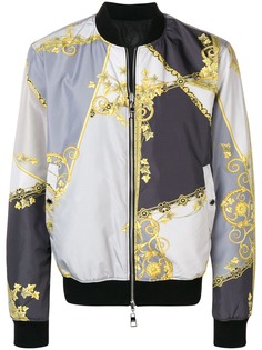 Versace Collection куртка-бомбер с принтом в стиле барокко