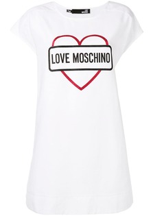 Love Moschino платье-футболка с принтом и блестками