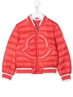 Moncler Kids куртка-бомбер Rosa