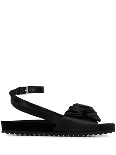 Miu Miu атласные сандалии