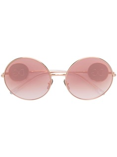 Dolce & Gabbana Eyewear солнцезащитные очки в круглой оправе