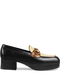 Gucci лоферы Horsebit на платформе