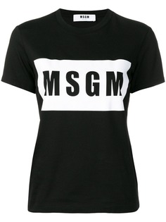 MSGM футболка с логотипом