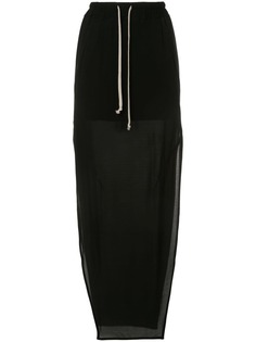Rick Owens юбка макси с разрезом