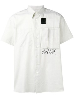 Raf Simons X Fred Perry клетчатая рубашка с короткими рукавами и логотипом