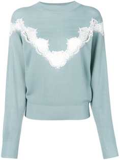 See By Chloé джемпер с кружевной отделкой