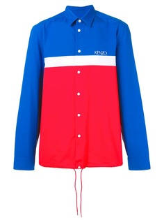 Kenzo куртка-рубашка в стиле колор-блок