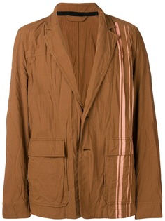 Acne Studios блейзер с мятым эффектом и полосками