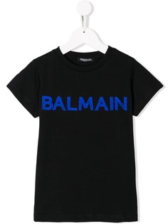 Balmain Kids футболка с логотипом