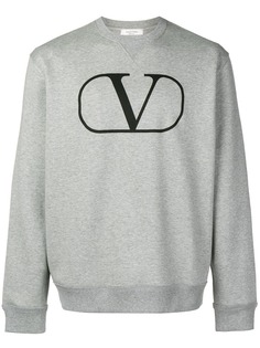 Valentino толстовка с круглым вырезом и логотипом