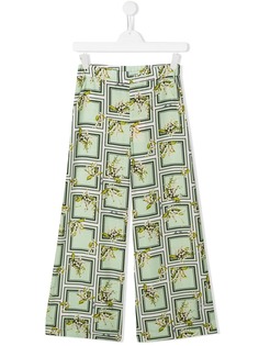 Miss Blumarine прямые брюки с принтом