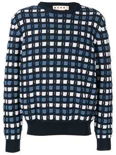 Marni джемпер в клетку