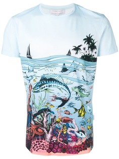 Orlebar Brown футболка Reef Scene с принтом