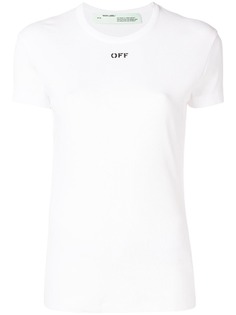 Off-White футболка кроя слим с логотипом