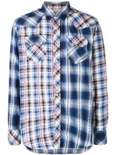 Engineered Garments рубашка в контрастную клетку