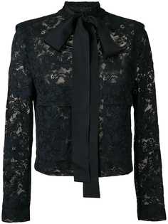 Escada кружевной пиджак с бантом