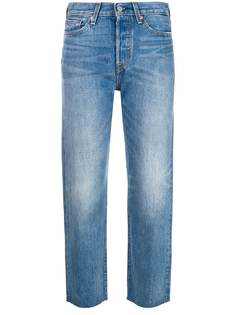 Levis mid rise cropped skinny jeans