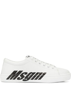 MSGM кроссовки с контрастным логотипом