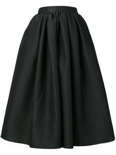 MSGM текстурная расклешенная юбка
