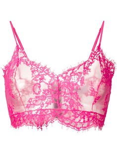 MSGM укороченный кружевной топ