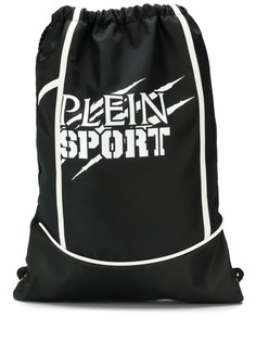 Plein Sport непромокаемый рюкзак на шнурке с принтом