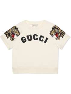 Gucci Kids толстовка с вышивкой