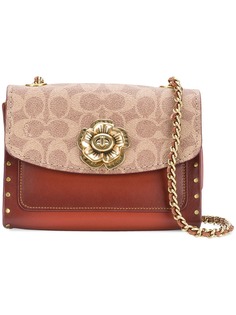 Coach signature print shoulder bag