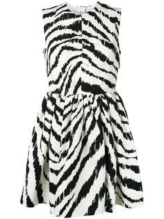 MSGM платье с изображением зебры