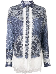 Ermanno Scervino блузка на пуговицах с принтом