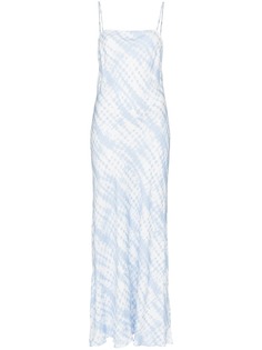 Staud платье макси на бретелях с принтом
