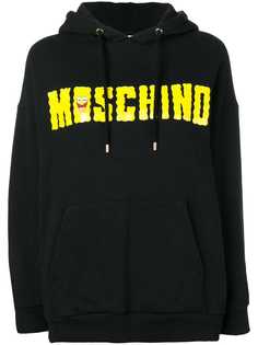 Moschino Pre-Owned худи со шнурком и логотипом 2000-х годов