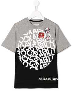 John Galliano Kids футболка в стиле колор-блок