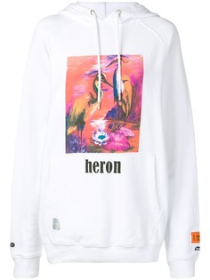 Heron Preston худи оверсайз с принтом