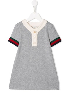 Gucci Kids платье-рубашка с воротником поло