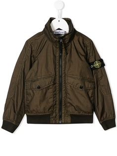 Stone Island Junior куртка-бомбер с логотипом