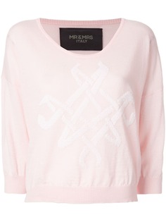 Mr & Mrs Italy вязаный свитер с логотипом