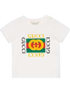 Gucci Kids футболка с логотипом