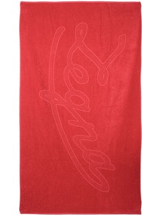 Ermenegildo Zegna пляжное полотенце с тиснением логотипа