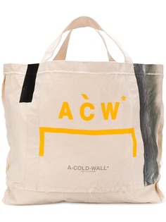 A-Cold-Wall* объемная сумка-тоут с принтом логотипа