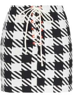 Solid & Striped юбка Delilah в ломаную клетку