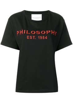 Philosophy Di Lorenzo Serafini футболка с вышитым логотипом