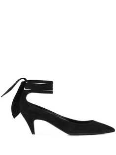 Saint Laurent туфли-лодочки Charlotte с завязками