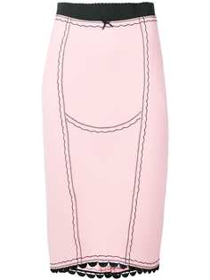 Marco De Vincenzo юбка с вышивкой