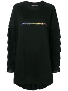 Marco De Vincenzo толстовка оверсайз с плиссировкой