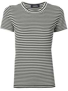 Max Mara футболка в полоску с круглым вырезом
